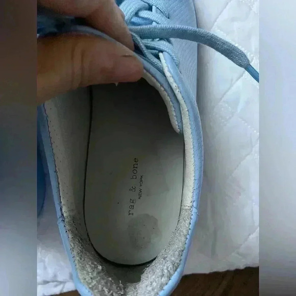 Rag & Bone men’s RB1 Low in Chambray size 6.5/39.5 leather casual - Picture 10 of 13